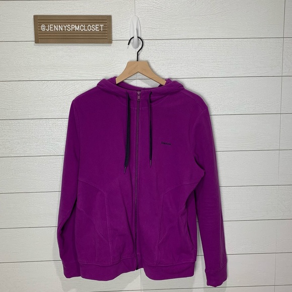 Reebok Jackets & Blazers - Reebok Purple Fleece Jacket Size Large